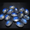 8x12 mm - 15pcs - AAAA high Quality Rainbow Moonstone Super Sparkle Rose Cut Oval Shape Faceted -Each Pcs Full Flashy Gorgeous Fire